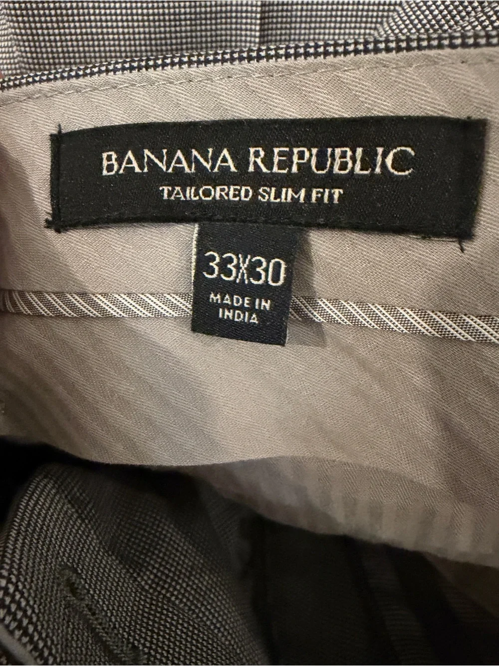 Banana Republic Gray Men's Suit - Modern Single-Breasted Jacket